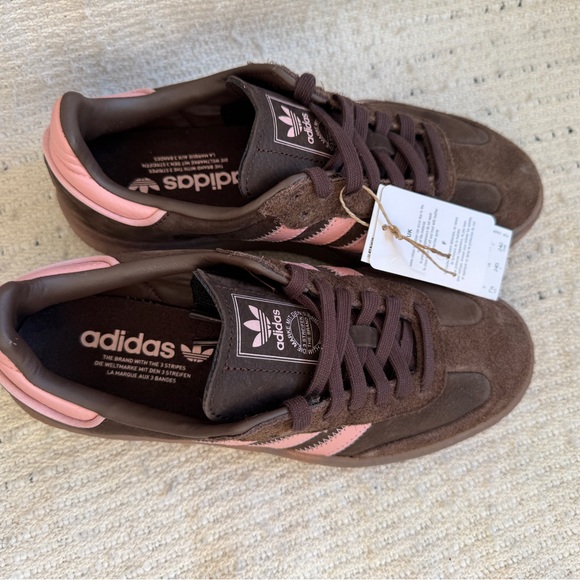 NWT Adidas Sambae Platform Sneakers Brown Pink Mauve JI2744 Size 7.5 Coquette - Picture 12 of 12